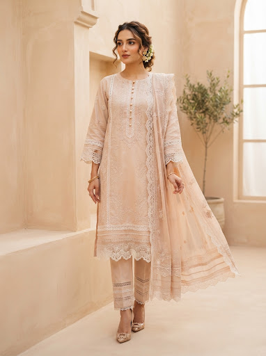 Aria Chiffon Dupatta Suit